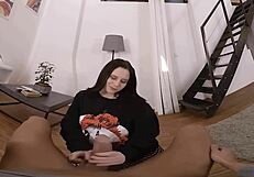 caroline mann grabs toy from sex shop and hops straight onto throbbing cock for wild ride