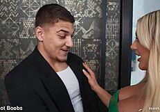 kayley gunner as athletic wag wife deepthroats chokes gags on cock face fucks hair pulls then creampie pussy