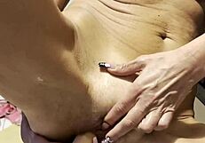 My first time with big dildos feels amazing