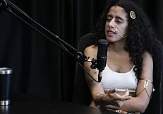 bibi hourani's sheer red tease: pay for patience or watch her nude siririca?