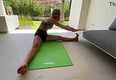 discover hidden desires as yoga teacher bends over for monster cock creampie fantasies