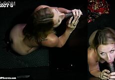 Gloryhole Girl Swallows Nine Big Black Cock Loads Cumshot