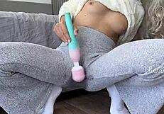 BIG ASS BABE Squirts In Panties From Toy Orgasm Challenge