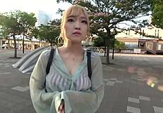 cute blonde gal shakes plump ass cums hard four loads