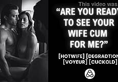 Wife trembles with desperate lust fucked hard by bull before crying husband