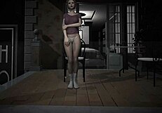 blonde fingers shaved pussy outdoors voyeur watches every move!