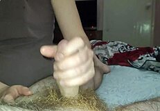 Amateur asian brunette couple homemade close up handjob tongue cum in mouth blowjob
