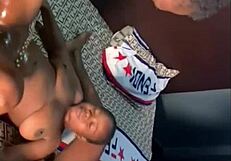 bollocks' massive nigerian monster cock ravages two lesbians till they cry like babies