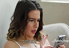 petite brunette chanel camryn stuck in chastity belt fucked by codey steele