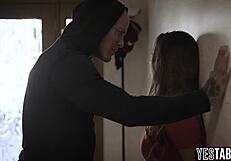 Damn Big Tits Blonde Milf Deepthroated Then Railed Roughly!