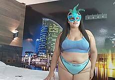 My first time filming this busty amateur milf in casting