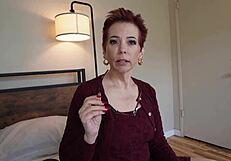 Sexy Redhead Gilf Tutor Ruby Lynne Barebacks Student with Big Black Cock