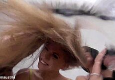 Imagine these bold girls drenching you in their playful spit shower