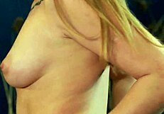 curious teen model bares natural tits in risky outdoor casting tease