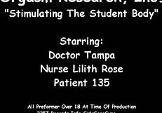 behind scenes at orgasm research inc patient 135 squirts from nurse toy fingering and anal