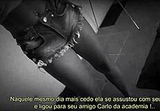 Muscular Brazilian Mulata's Big Ass Tempts Tattooed Stud's Cock