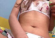 Guy Stuffing Toys Heels Objects Deep in Young Bitch's Ass Cunt Puffy Clit