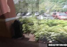 imagine this curvy colombian housewife unleashing on big black cock in garage