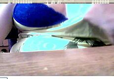 Curious webcam teen strips teases pussy in free amateur sex show