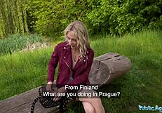 FINNISH BLONDE BOMBSHELL BAREBACKS HUGE COCK OUTDOORS IN PUBLIC AGENT HARDCORE POUNDING CUMSHOT FINALE