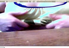 Curious webcam teen strips teases pussy in free amateur sex show