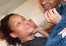 latina girlfriend fucks boyfriend and huge stripper again