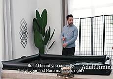 Tommy Pistol fisting Summer Vixen ass during nuru massage fuck