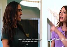 Why does this milf lick neighbor teen's wet pussy?