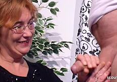 Wow, Real Old German Couple's First FFM Threesome with Teacher!