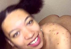 naughty stepdaughter manaia craves sucking grown man's 10 inch dick and balls in lingerie