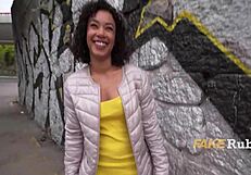 Silly Pickup Games Lead to Outdoor Ebony Pussy Fucking for Cash Interview Creampie