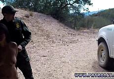 British Cop Uniform Teen Punished with Hard Outdoor Fuck