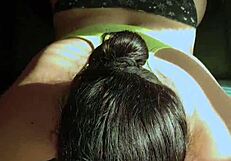 chubby latina wife bent over takes small cock doggystyle