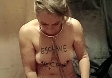 french housewife bound and bent for maledom uro dildo humiliation session