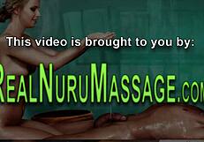 ebony masseuse gets rammed hard during nuru massage?