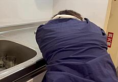 i saw her tight ass and got hard, yanked her jeans halfway down and slammed my huge cock in till she ahegao'd