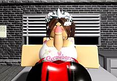 Cute trans girl endures rough anal creampie pounding