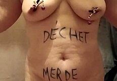 french housewife bound and bent for maledom uro dildo humiliation session