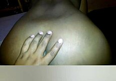 bbw latina preta with big tits sits ass down hard on cock in homemade banging