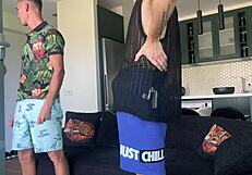 a dirty whore takes on three huge cocks gangbanging her pussy and ass nonstop