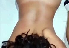 feels so good paying for this skinny wife's loving blowjob while she moans in lingerie homemade style