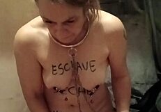 french housewife bound and bent for maledom uro dildo humiliation session