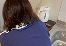 i saw her tight ass and got hard, yanked her jeans halfway down and slammed my huge cock in till she ahegao'd