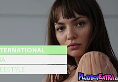 romanian teen ana tomouanu strips naked intimately for us