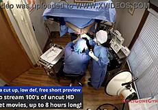 problem patient sandra chappelle spreads in latex gloves backstage fetish 😷🩺