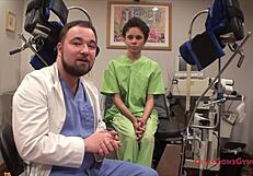 problem patient sandra chappelle spreads in latex gloves backstage fetish 😷🩺