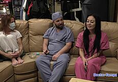 Dr Tampa Performs Entrance Physical On Nurse Blaire Celeste Gaping Pussy