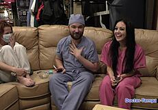 Dr Tampa Performs Entrance Physical On Nurse Blaire Celeste Gaping Pussy