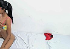 skinny colombian slut flashes exotic ass