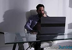Cherry Kiss pussy licked rammed hard by Tommy's monster cock